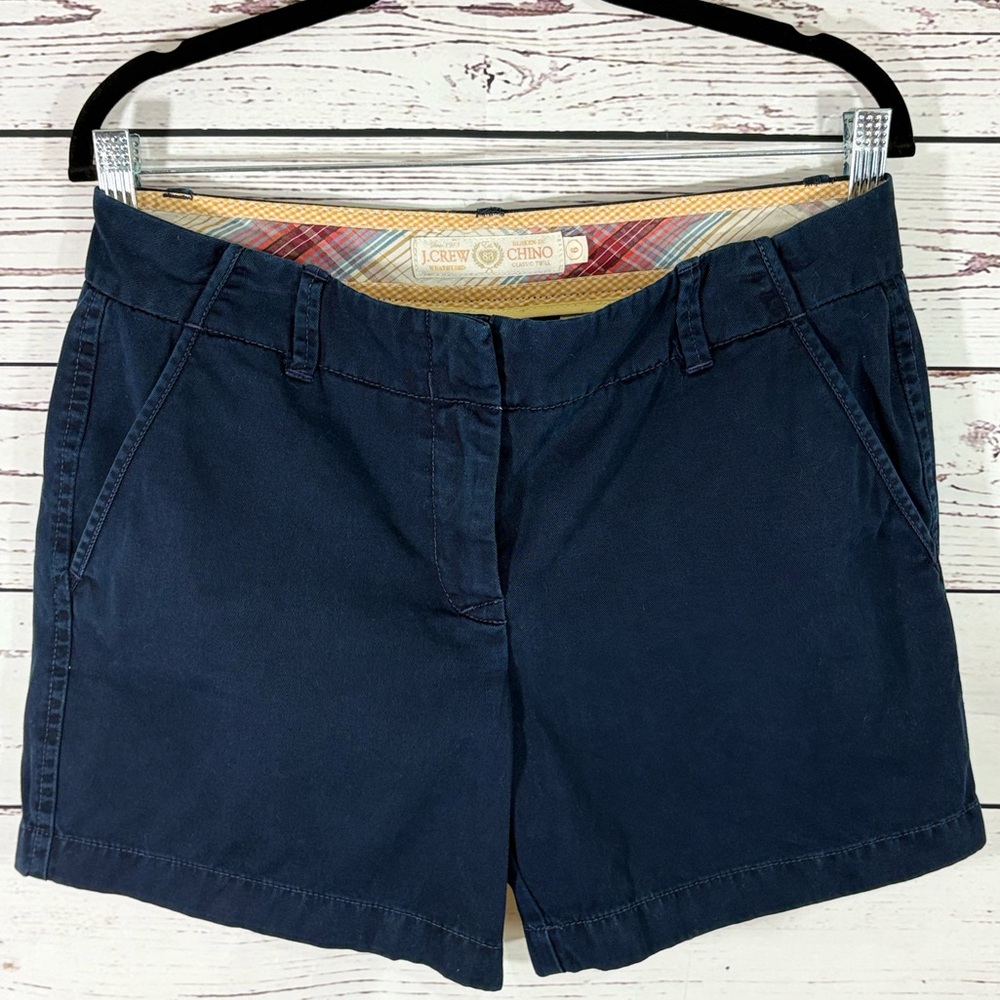 J. Crew Classic Navy Twill Weathered Broken In Chino in Size 6 Y2K EUC